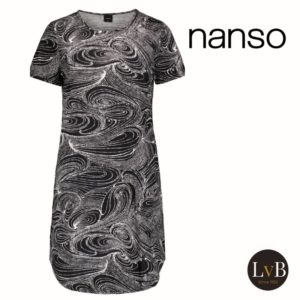 nanso-nachthemd-korten-mouw-zwart