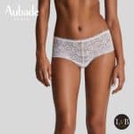 Luxe Aubade Rosessence shorty in de kleur opale