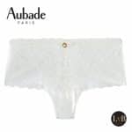 Luxe Aubade Rosessence shorty in de kleur opale
