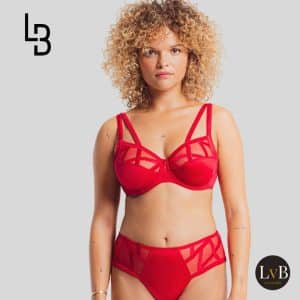 Luxe rode full cup bh van Louisa Bracq uit de Série collectie