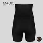 Achterzijde van MAGIC Bodyfashion Maxi Sexy Hi-Bermuda Leopard Black shapewear bermuda