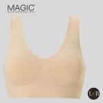 Vooraanzicht van MAGIC Comfort Bra latte naadloze comfort BH