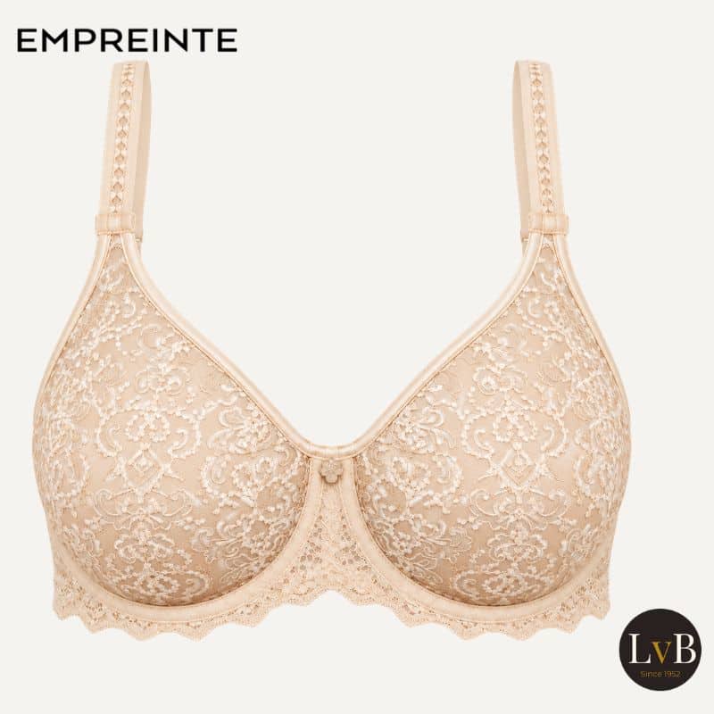 Empreinte Cassiopee beugel bh Creamy Beige 07151 Empreinte Cassiopee beugel bh van kant in Creamy Beige – artikel 07151