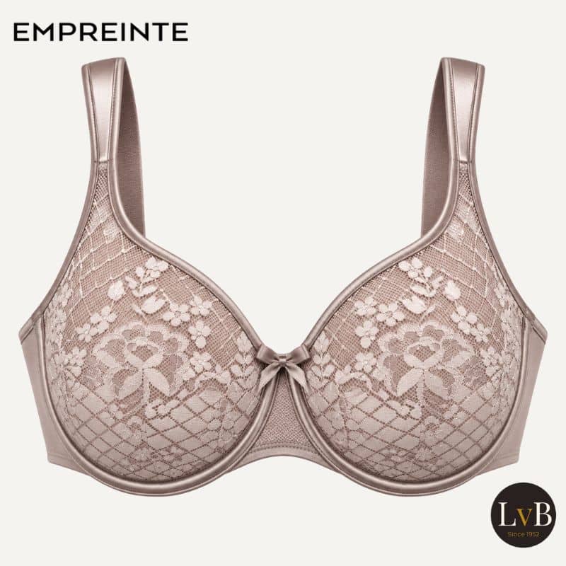Empreinte Melody 0876 Rose Thé naadloze beugel bh Empreinte Melody 0876 Rose Thé taupe naadloze beugel bh van kant